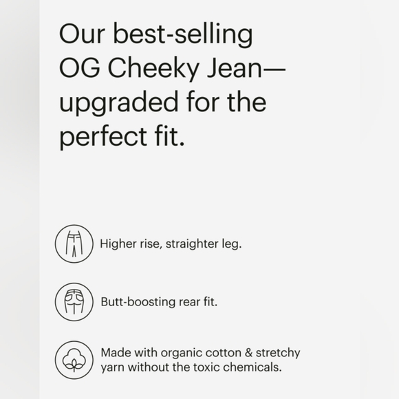 NWT Everlane The Original Cheeky Jean in Washed Midnight - Picture 7 of 7